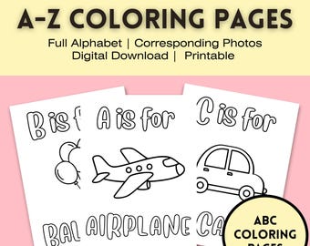 ABC Coloring Pages for Kids | Preschool Resources | Homeschooling Material | Letter A–Z Printable