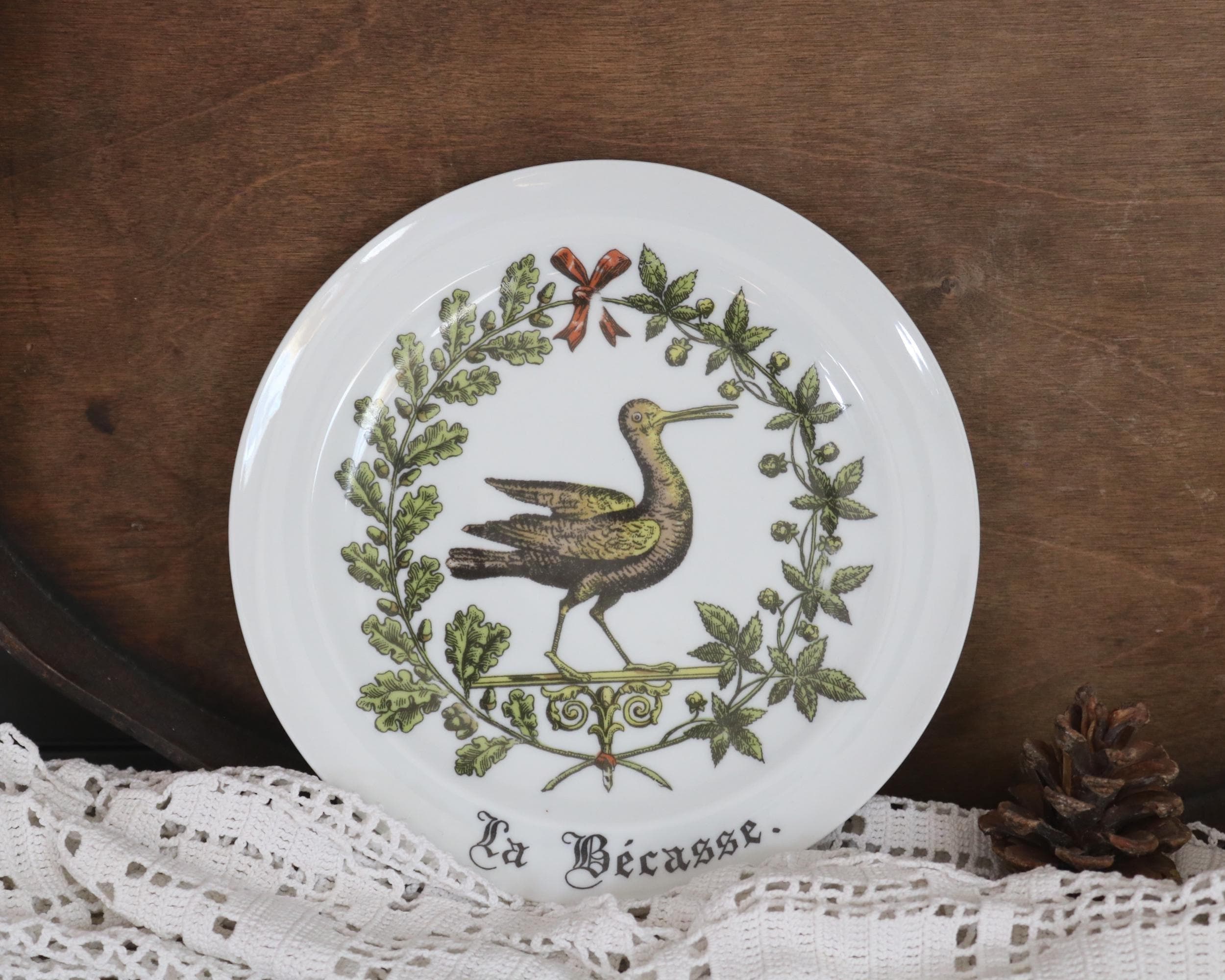 Porcelaine D'auteuil Chambord “la Bécasse” Plate · Limoges France