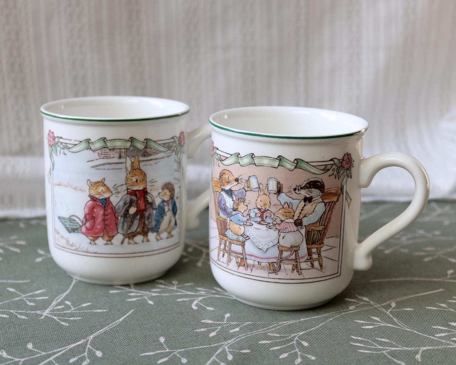陶器　ビレロイ&ボッホ Villerndy&boch うさぎの家族 Bunny Family Villeroy&boch - Etsy