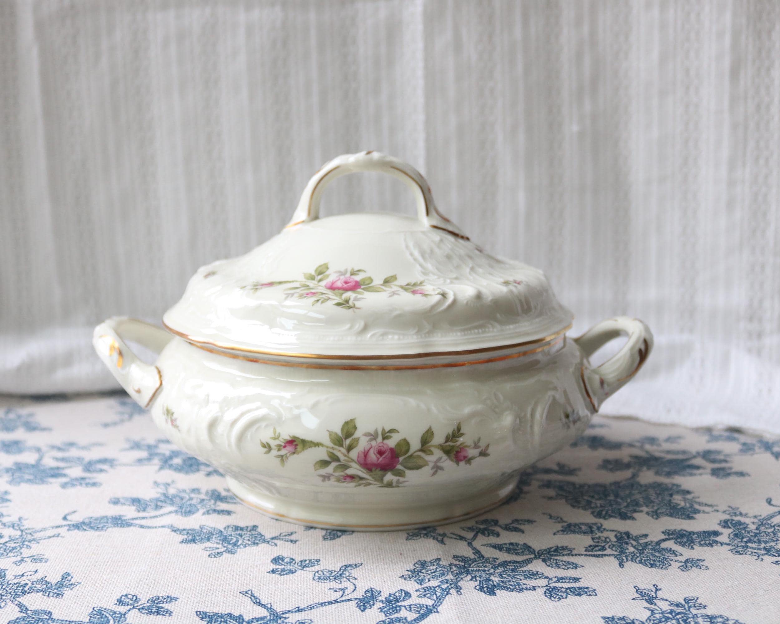 Rosenthal Sanssouci Rose Ivory Soup Tureen With Lid 26 Cm