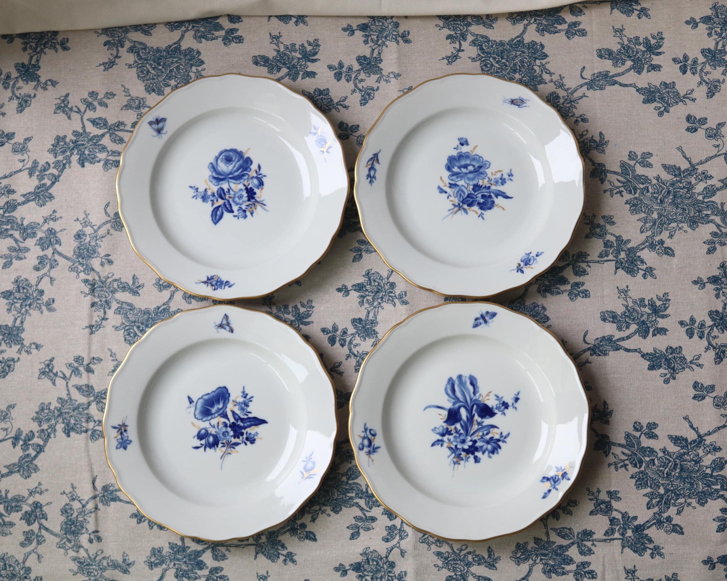Meissen blue flowers - Etsy 日本
