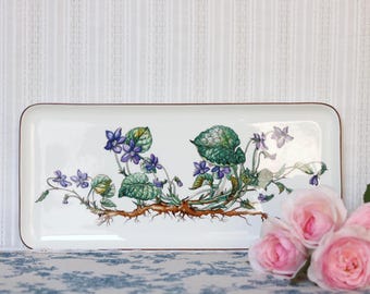 Villeroy & Boch Botanica Sandwich Platter / Cake Tray 34 cm  (13.4 inches) · Luxembourg Made 1980 to 1990 · Excellent Condition