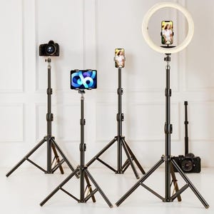 Multifunktionellt telefonstativ | Selfie-stativ med livestöd och videoinspelning