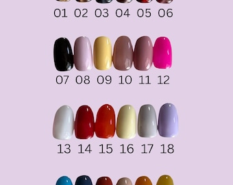 Made-to-Order Neutral Gel Press On Nails #1-24 | Choose Your Shade & Shape