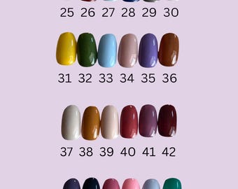 Made-to-Order Neutral Gel Press On Nails #25-48 | Choose Your Shade & Shape