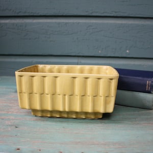 Yellow USA Planter, Succulent Planter, Vintage Planter, Vintage Yellow Planter, Indoor Garden, Plant Holder, Yellow Planter, Succulents
