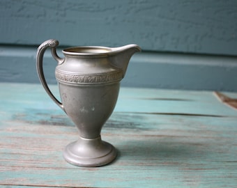 Manning-Bowman and Co Metal Creamer, Vintage Vase, Vintage Creamer, Vintage Pitcher, Vintage Metal Vase, Vintage Metal Creamer, Tea, Coffee