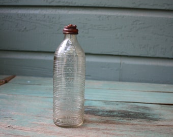 Vintage Ovale Nurser Bottle, Phenix Glass, Made in USA, Vintage Nursing Bottle, Old Baby Bottle, Milk Bottle, Vintage Nursery, Vintage Baby