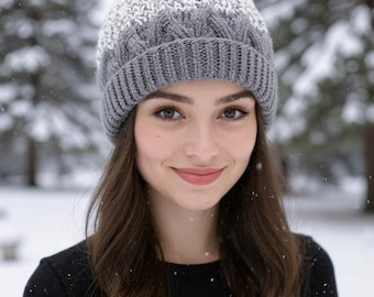 Stylish and Comfortable – Handmade Thick Yarn Knit Beanie