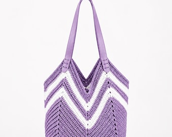 Acrylic Macrame Bag, Handmade Shoulder Tote Bag, Acrylic Macrame Yarn, Summer Beach Bag, Made to Order