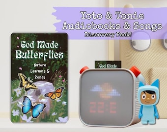 God Made the Butterflies and Me: Yoto or Tonie Audiobook File, Audiobook, Printables, Songs Homeschool Nature Lesson for MYO Cards