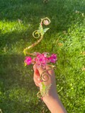 Handmade floral Arm Cuff – flora winx inspired Gold bracelet