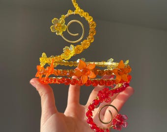 midnight sun- Golden hour arm cuff