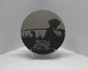 Samurai Champloo - Posavasos grabado con láser