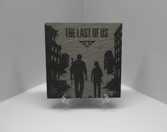 The Last of Us - Joel and Ellie - Laser Etched Slate Coaster