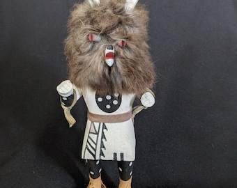Navajo Native Wolf Kachina Dancer Doll by GMC Approx 7"-8"