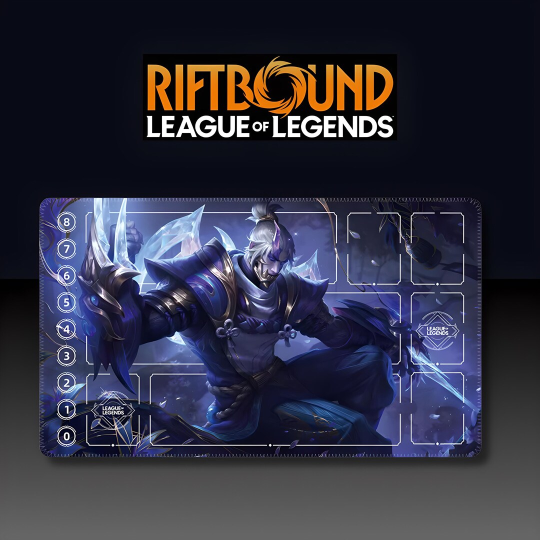 Playmat – Zed Spirit Blossom – Riftbound LOL TCG Game Mat 24x14 Inches ...