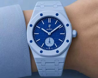 Cassa per cinturino in bioceramica - AP x Swatch Royal Pop LAN BA