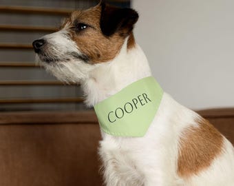 Aangepaste naam bandana kraag huisdier | Gepersonaliseerde hond-kat-bandana
