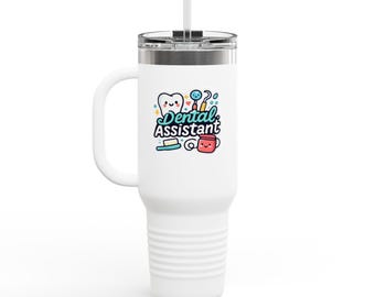 Tandartsassistent Cute Dental Icons reismok van 40 oz