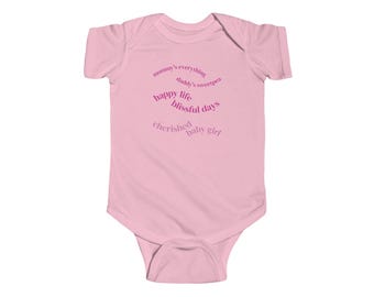 Baby Word Heart Bodysuit | Newborn Infant Onesie with Positive Words