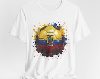 Camiseta de fútbol de Ecuador, camiseta de fútbol de Ecuador, artículos para aficionados del Mundial