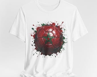 Camiseta de fútbol de Marruecos, camiseta de fútbol de Marruecos, artículos para aficionados del Mundial