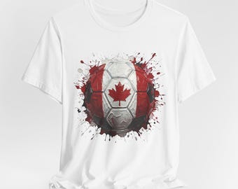 Canada voetbalshirt, Canada voetbal T-shirt, WK-fanuitrusting