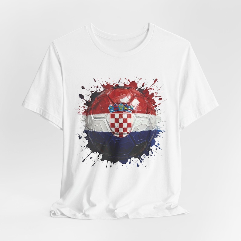 Croatia Football T-Shirt, Croatia Soccer T-Shirt, World Cup Fan Gear image 1