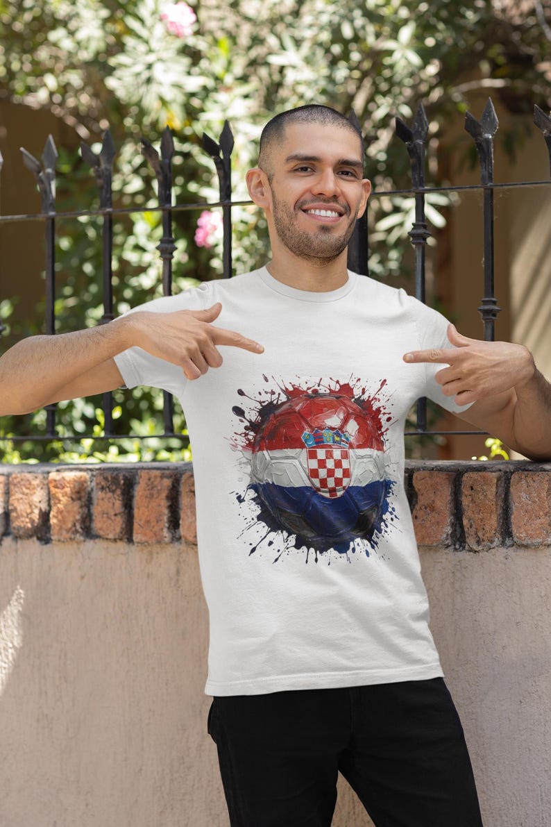 Croatia Football T-Shirt, Croatia Soccer T-Shirt, World Cup Fan Gear image 2