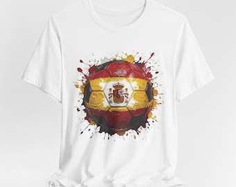 Spanje voetbalshirt, Spanje voetbal T-shirt, WK-fanuitrusting