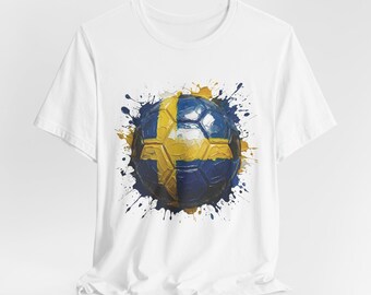 Zweden voetbal-T-shirt, WK-fanuitrusting