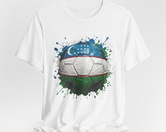 Camiseta de fútbol de Uzbekistán, camiseta de fútbol de Uzbekistán, artículos para aficionados del Mundial