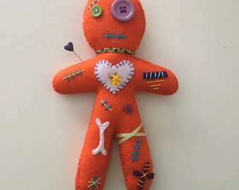 Voodoo Style Doll, Home or Holiday Decoration, Halloween Decor