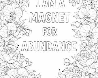 Affirmations Coloring Bundle for Self-Love and Self-Worth Volume 2