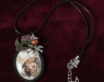 Alfred Hitchcock’s “The Birds” large pendant necklace