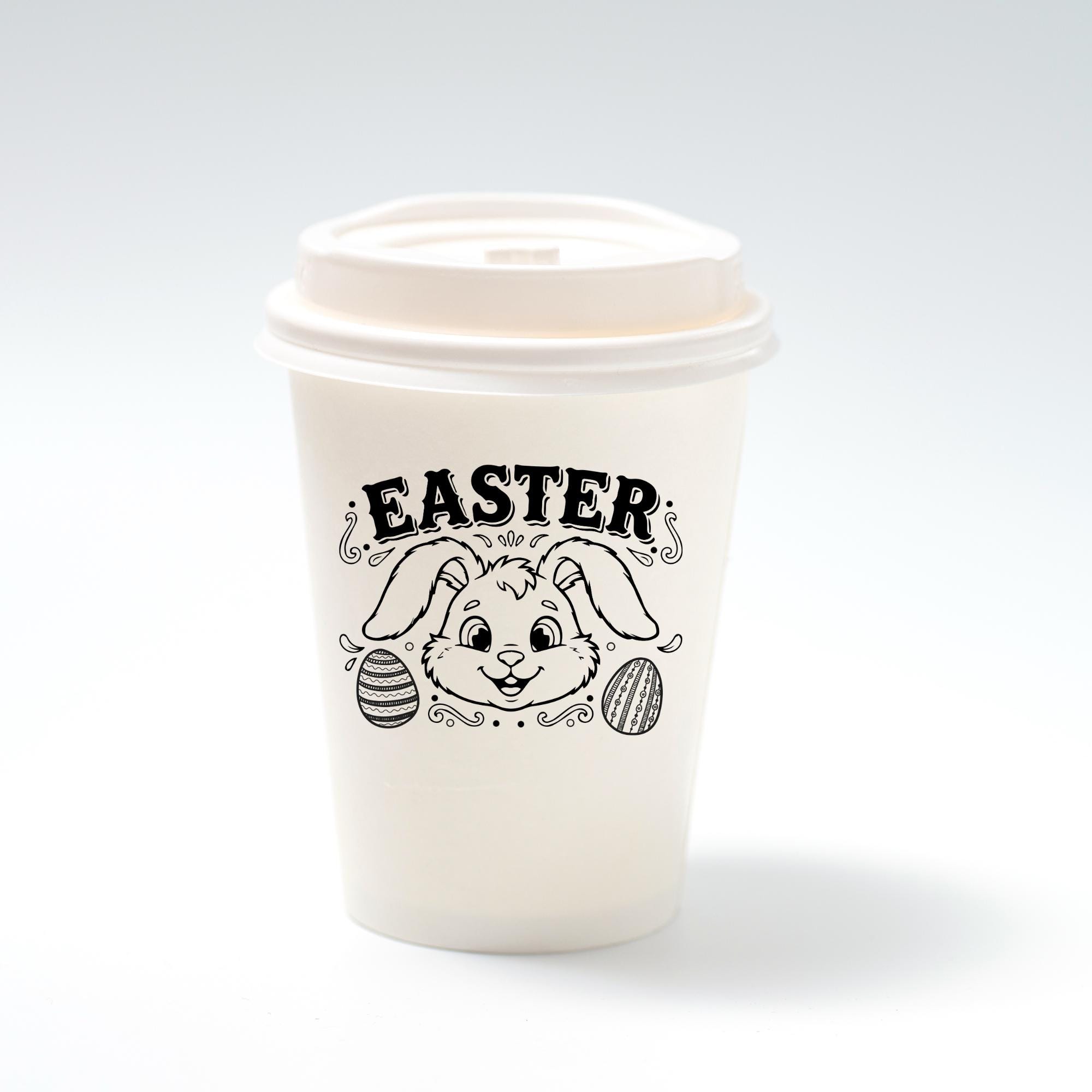 Easter Bunny Outline SVG , Bunny Silhouette Shape Set, Rabbit Vector ...