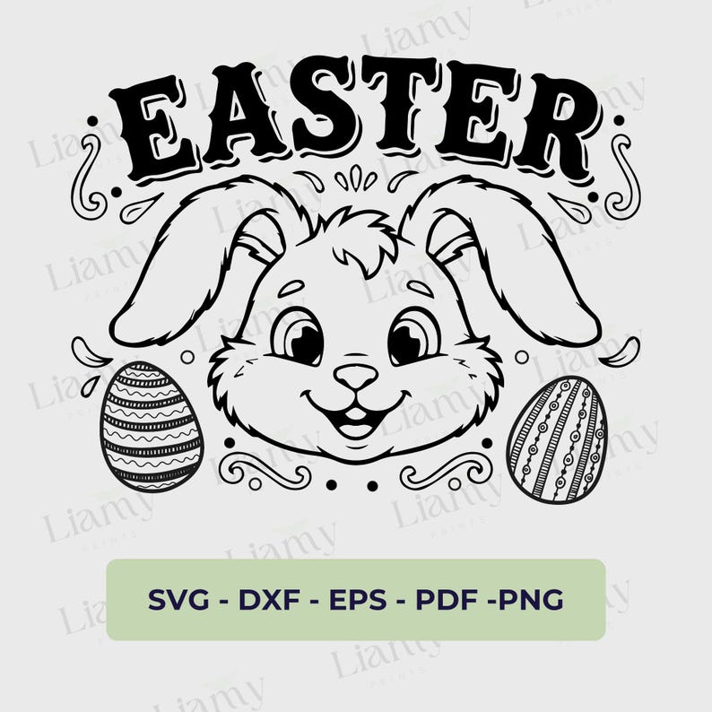 Easter Bunny Outline SVG , Bunny Silhouette Shape Set, Rabbit Vector ...