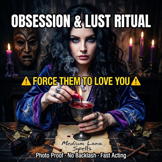 Extreme Obsession & Lust Spell - Get Them Addicted to You – Powerful Dark Love Binding Ritual for Ex Crush or Lover Devotion Spell