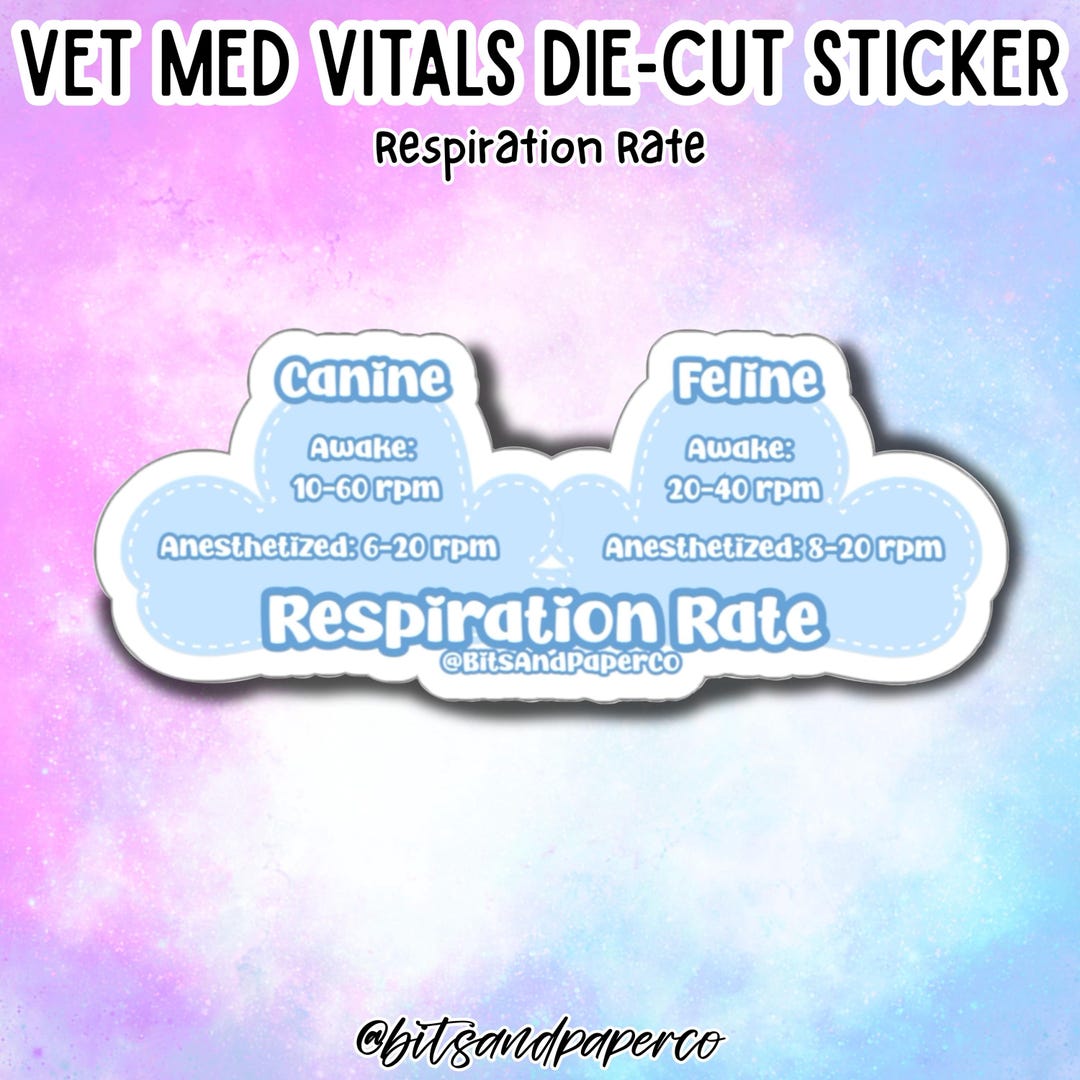 Recover Veterinary Rythym Chart Veterinary Respiration Rate Chart | Canine & Feline Reference ...