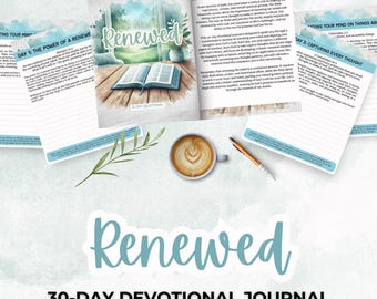 30-Day Christian Devotional | Bible Study, Faith Journal (Digital Download)