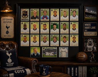 Tottenham Hotspur Framed Stickers Merlin 1995 Team Set Collection Display Retro