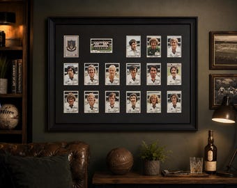 Tottenham Hotspur Framed Stickers Panini 1979 Team Set Collection Display Retro