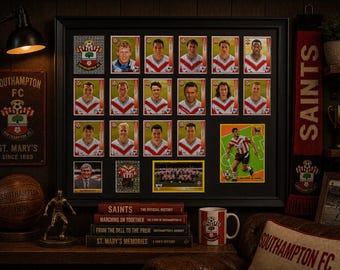 Southampton Framed Stickers Merlin 1994 Team Set Collection Display Vintage Rare
