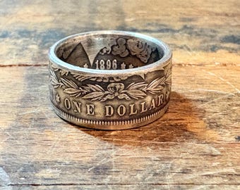 Morgan Silver Dollar Coin Ring 90 Percent Silver