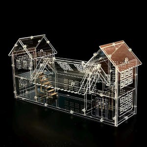 Collector-Grade Acrylic Terrarium | Multi-Compartment Display Habitat for Spiders, Scorpions & Invertebrates