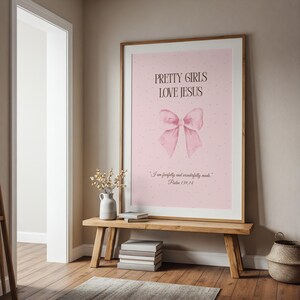 Minimal Christian Girl Digital Art Poster | Printable Home frame  | Jesus Scripture Interior Digital Decor | Faith quotes prints