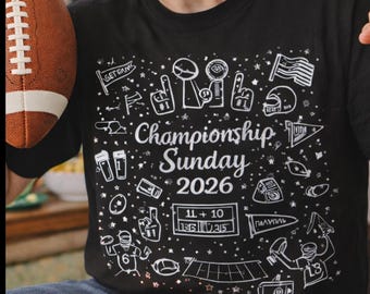 T-shirt kampioenschap zondag 2026 | Football Game Day-T-shirt