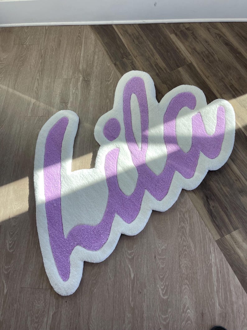 Custom Tufted Rug | Personalized Name Rug | Handmade Nursery Decor ...