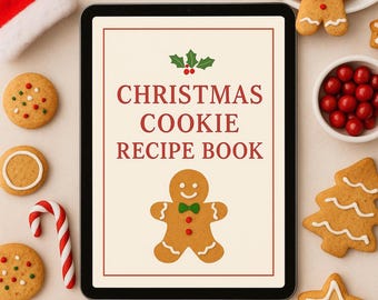 Przepisy na świąteczne ciasteczka w formacie PDF | Łatwa książka kucharska na świąteczne ciasteczka | Natychmiastowe pobranie cyfrowe